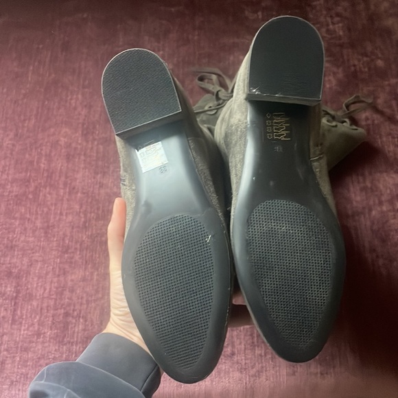 Bruno Premi Dark Green Suede Over-the-knee Boots 38 - Picture 3 of 4